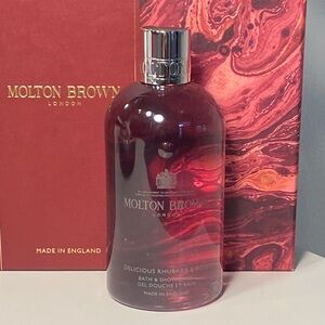 New Molton Brown Delicious Rhubarb & Rose Bath & Shower Gel 300ml